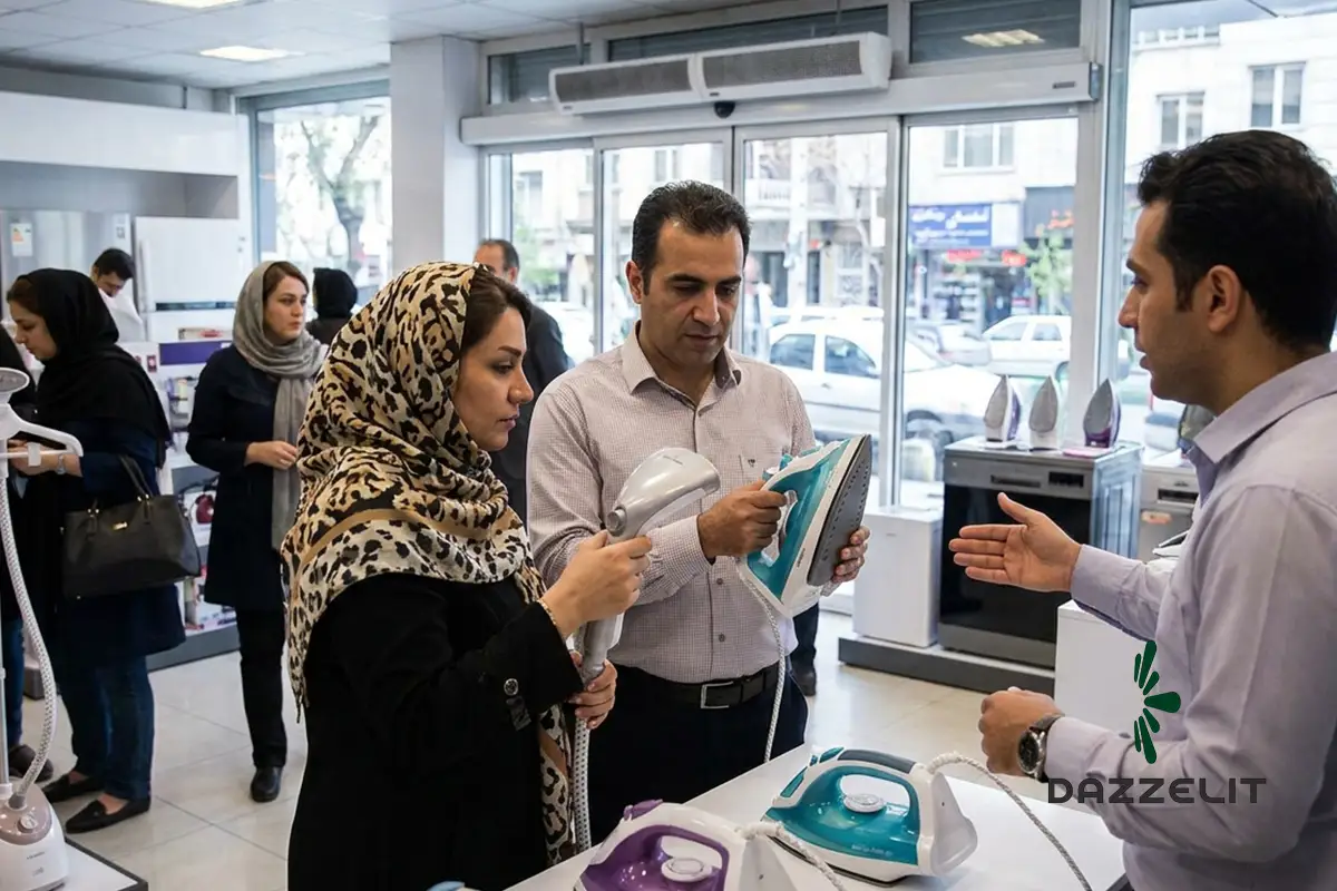 مقایسه تفاوت اتو و بخارگر توسط مشتری