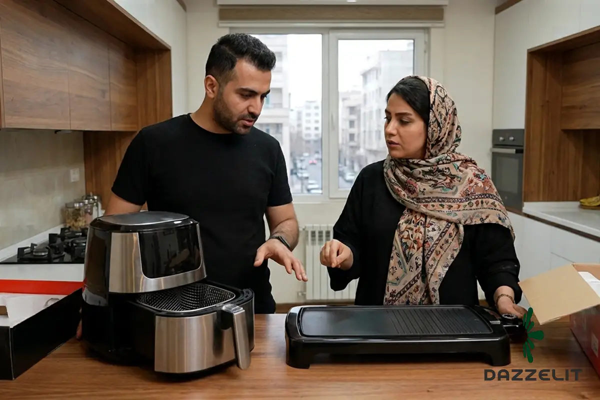 بررسی فرق گریل و سرخ کن بدون روغن