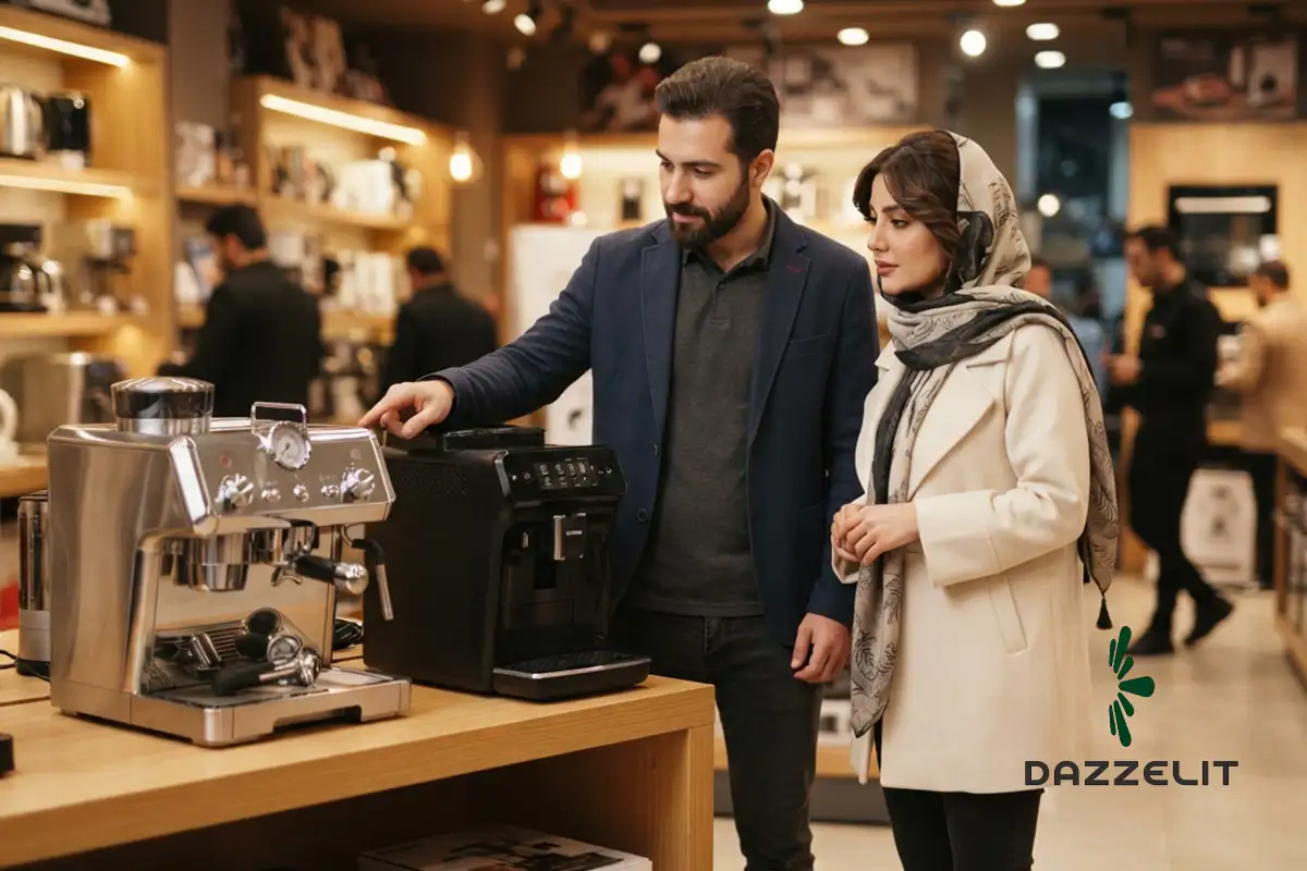 بررسی نحوه کار با دستگاه اسپرسوساز استیل