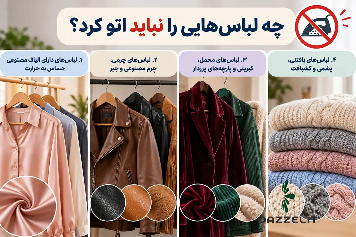لباسهایی که نباید اتو کرد