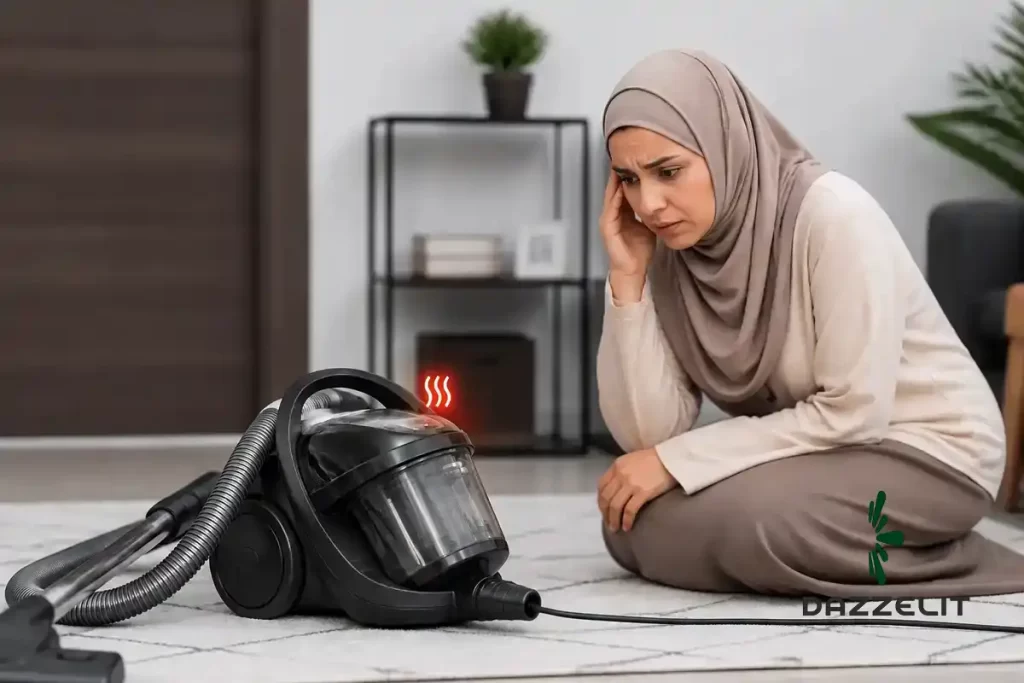 چرا جاروبرقی داغ می‌ کند