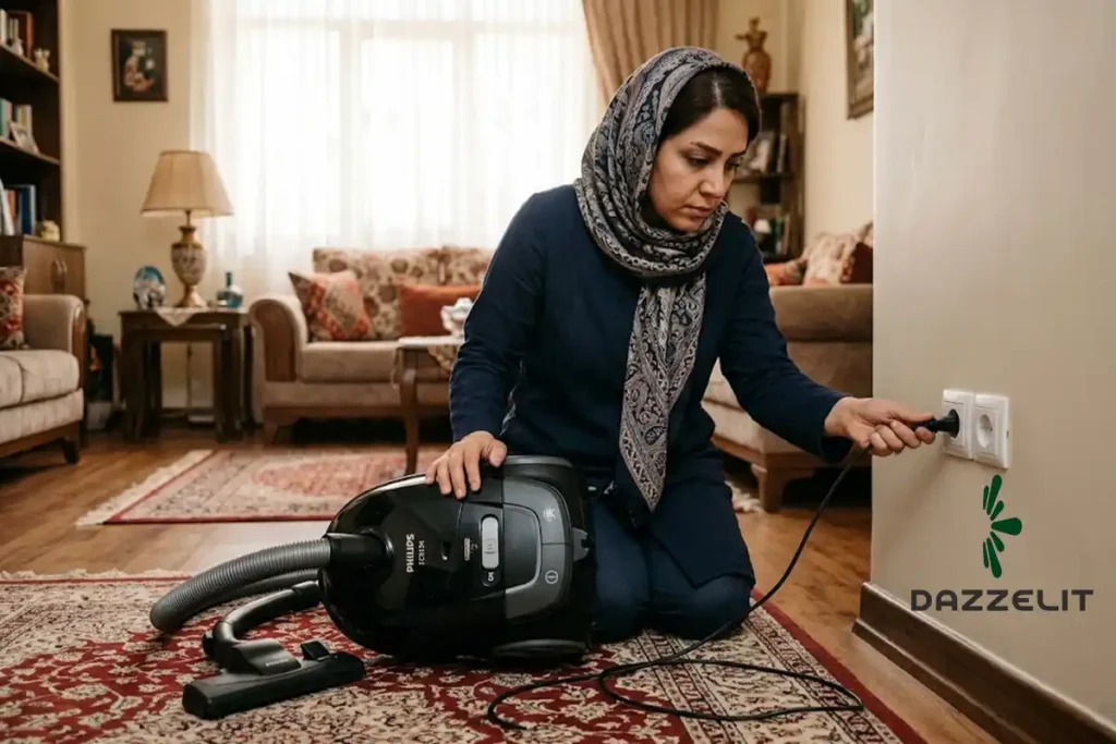 چرا جاروبرقی روشن نمیشود